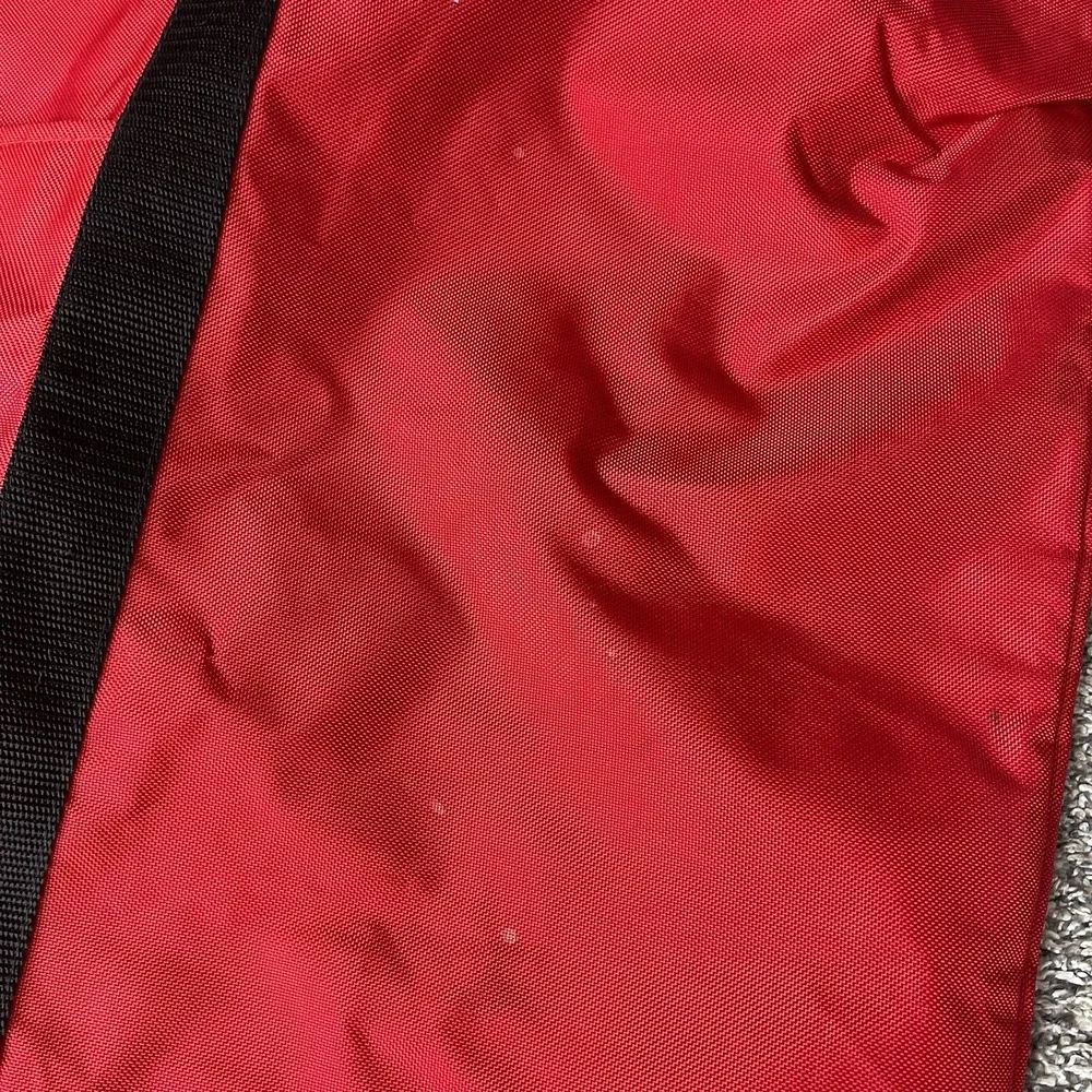 Vintage 90s Marlboro Adventure Team Extra Large Red Draw String Duffle Bag Cinch
